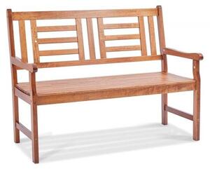Panchina da giardino in legno - 122 cm - 3 posti - robusta panchina per patio e giardino - portata fino a 318 kg