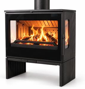 EEK A Stufa in ghisa a 3D Plamen ECO 50, alimentazione aria esterna - 12kW