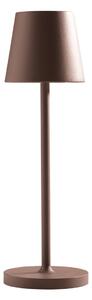 Abat-jour esterno batteria gea led gls031 300lm ip54 marrone lampada tavolo classica usb touch - Gea Led