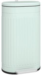HOMCOM Cestino 30 L a pedale con coperchio, secchio interno estraibile, funzione chiusura ammortizzata, 36,5 x 31,2 x 60,8 cm, verde | Aosom Italy
