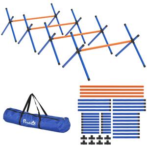 PawHut Set Agility per Cani, kit 4 pezzi con ostacoli, borsa da trasporto, set di allenamento con altezza regolabile per cani piccoli | Aosom Italy