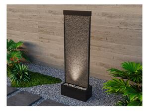Fontana da esterno a LED H. 120 cm in Acciaio inox e Vetro Nero - BULBIE