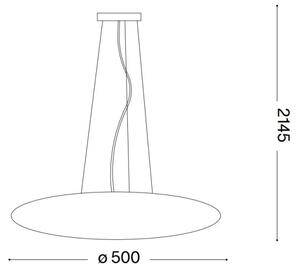 Ideal Lux - Lampadario a cavo SMARTIES 3xE27/42W/230V 50 cm bianco