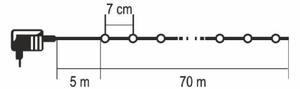 Catena luminosa natalizia LED per esterni, 1000 LED/230 V, 8 funzioni, 75 m, IP44, bianco freddo