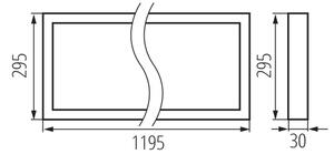 Kanlux 39236 - Pannello LED da incasso BLINGO AIO LED/38W/230V 120x30 cm CRI 90