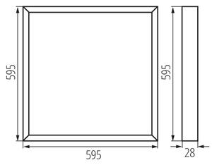 Kanlux 39234 - Pannello LED da incasso BLINGO AIO LED/38W/230V 60x60 cm CRI 90