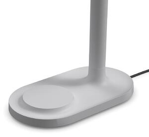 Lampada da tavolo LED Eva Solo, Emendo, grigio, superficie di carica, touch