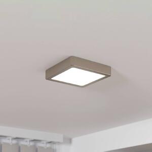 EGLO Pannello a LED a montaggio superficiale Fueva 5 IP20 830 nichel 16x16cm