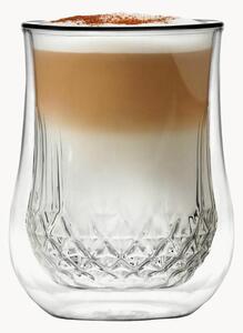 Set di 2 tazze in vetro borosilicato a doppia parete Diamante