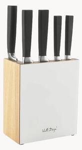 Portacoltelli con 5 coltelli Fino White