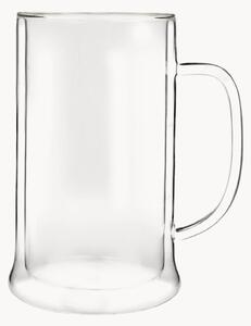 Set di 2 tazze da birra in vetro borosilicato a doppia parete Amo