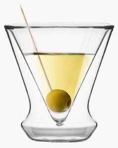 Set di 2 bicchieri da Martini in vetro borosilicato Soho