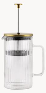 Teiera in vetro borosilicato con infusore Tulip Gold, 1,5 L