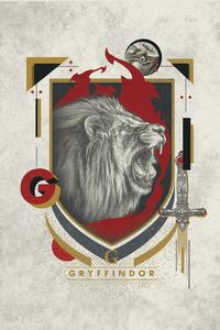 Stampa d'arte Harry Potter - Gryffindor Crest