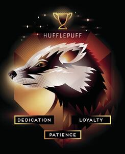 Stampa d'arte Harry Potter - Hufflepuff