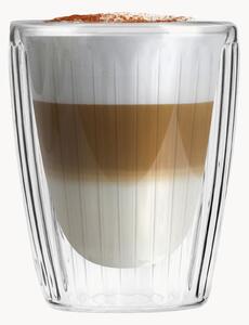 Set di 4 tazze da caffè in vetro borosilicato a doppia parete Livio Duo