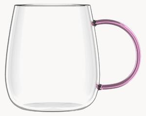 Set di 4 tazze in vetro borosilicato Bolla