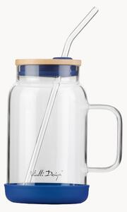 Barattolo in vetro borosilicato con cannuccia Fuori
