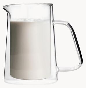 Brocca latte in vetro borosilicato a doppia parete Diva