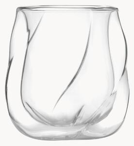 Bicchiere da whisky in vetro borosilicato a doppia parete Enzo
