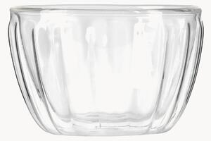 Ciotola piccola in vetro borosilicato a doppia parete Tulip