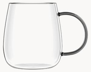 Set di 4 tazze in vetro borosilicato Bolla