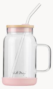 Barattolo in vetro borosilicato con cannuccia Fuori