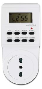 Timer Digitale Settimanale con display per regolazione al minuto spina da 16A