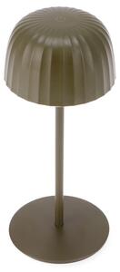 Lampada da tavolo Led Touch Gonza 2W Verde portatile ricaricabile energia solare Bianco caldo 3000K M mimotec