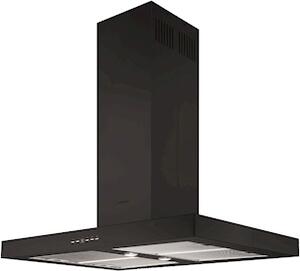 Silverline Cappa Cucina Aspirante ad Isola Larghezza 90 cm Profondit 66 cm colore Nero - 4110.9.733.03