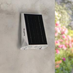 Applique Led da parete Eyes 1,3W Bianco con pannello solare IP44 Bianco neutro 4000K con sensore crepuscolare e di movimento iSG Lighting