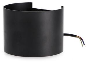 Applique Led da parete Round 12W rotondo nero IP54 CCT temperatura colore regolabile M LEDME