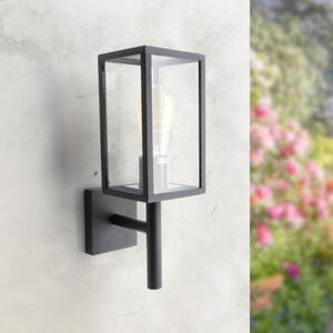 Lanterna da parete Ducte Nera IP44 1 x E27 M LEDME
