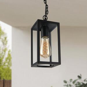 Lanterna da soffitto Ducte Nera IP44 1 x E27 M LEDME