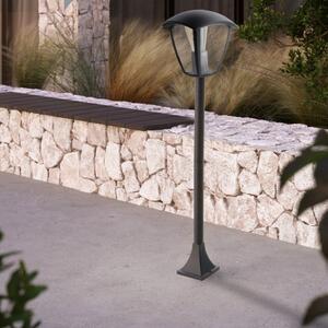 Lampioncino Led Ronse Nero 1 metro IP44 1 x E27 M LEDME