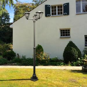 Lampione Led Ronse Nero 2 metri IP44 1 x E27 M LEDME