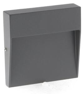 Segnapasso Led Plum 3W Grigio a superfice Quadrato IP54 CCT temperatura colore regolabile iSG Lighting