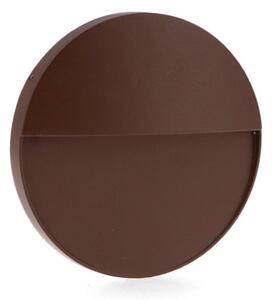 Segnapasso Led Tech 6W Marrone a superfice Rotondo IP54 CCT temperatura colore regolabile iSG Lighting