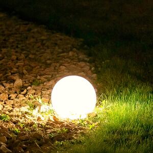 Sfera Led Ball luminosa decorativa da giardino 1W Bianca con pannello solare 250×250 mm IP44 Bianco caldo 3000K M mimotec