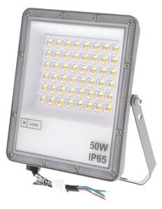 Faro proiettore Led Slim 50W Grigio da esterno IP65 CCT temperatura colore regolabile M LEDME