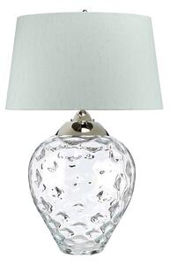 Quintiesse Lampada da tavolo Samara, Ø 51 cm, trasparente, tessuto, vetro, a 2 luci