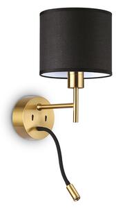 Appliques - Lampade Da Parete Set Metallo Ottone 2 Luci E27