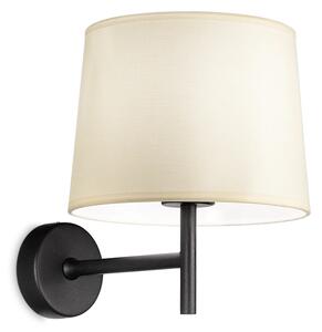 Appliques - Lampade Da Parete Set Metallo Nero 1 Luce E27