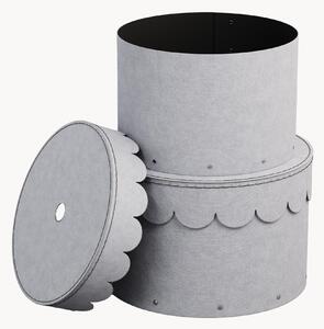 Set di 2 scatole rotonde Wilma