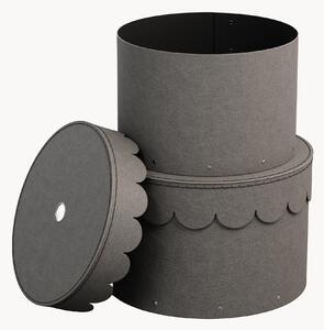 Set di 2 scatole rotonde Wilma