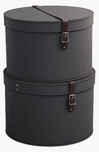 Set di 2 scatole rotonde Rut