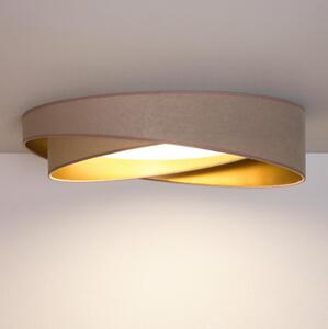BRILAGI- Plafoniera LED VELVET TWIST LED/24W/230V 4000K diam. 55 cm beige/oro