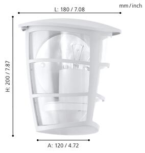 Eglo 93403 - Applique a LED da esterno ALORIA 1xE27/8,5W/230V