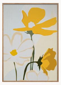 Stampa digitale incorniciata Yellow Flowers