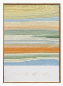 Stampa digitale incorniciata Marble Me Beach Day